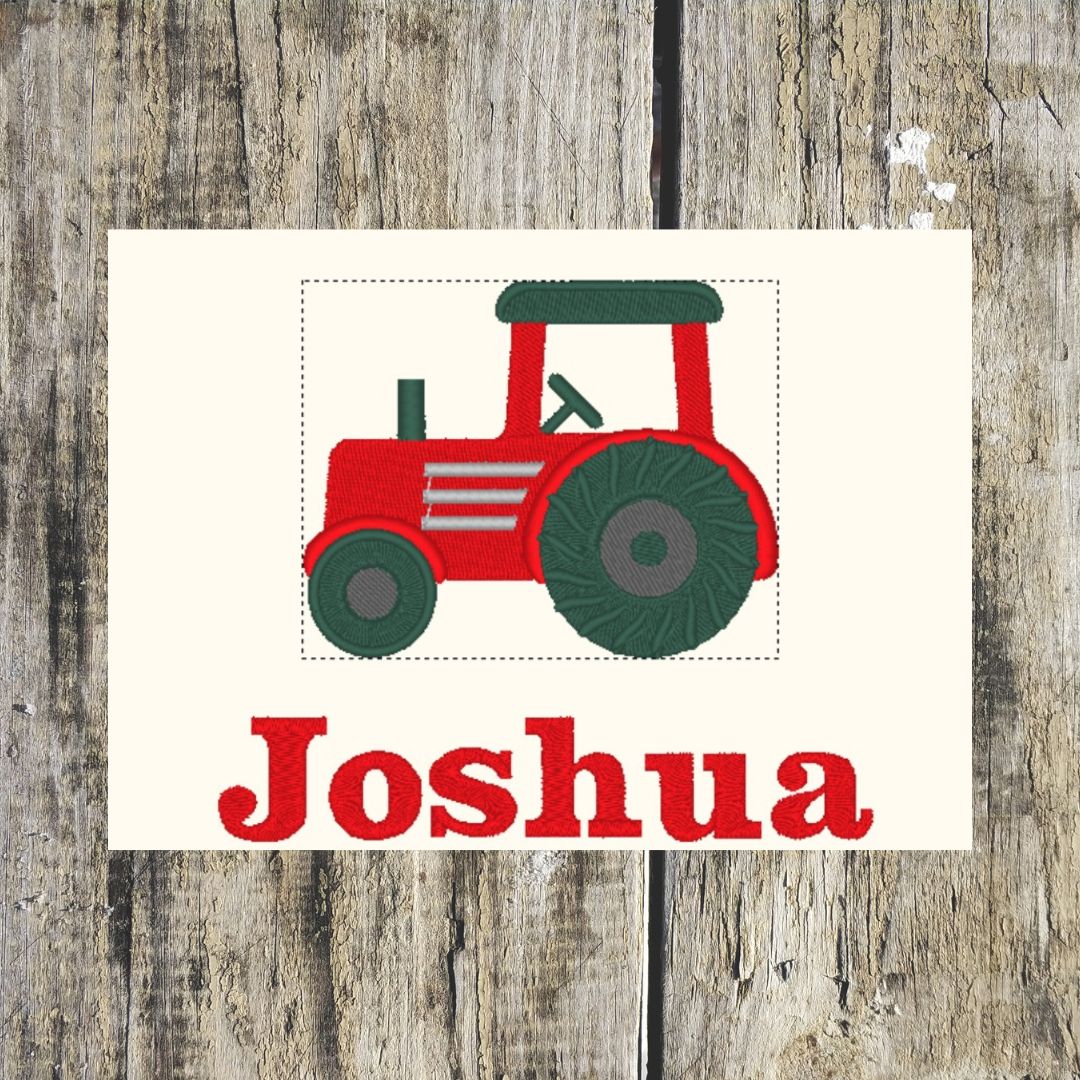 Tractor Personalised Towels in Soft Cotton