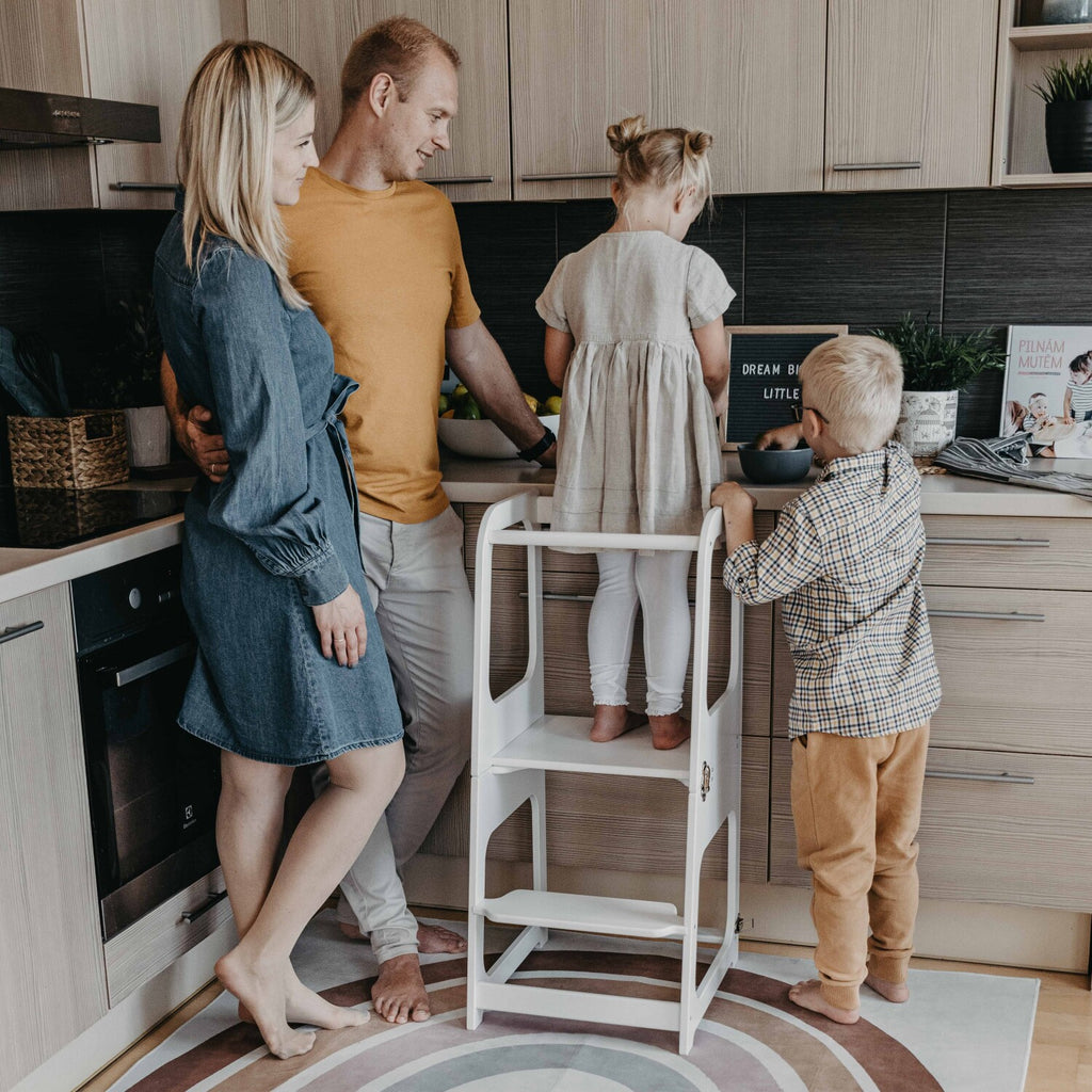 2-in-1 Convertible Kitchen Tower – Safe & Multifunctional by Montessori House Bed at www.brixbailey.com