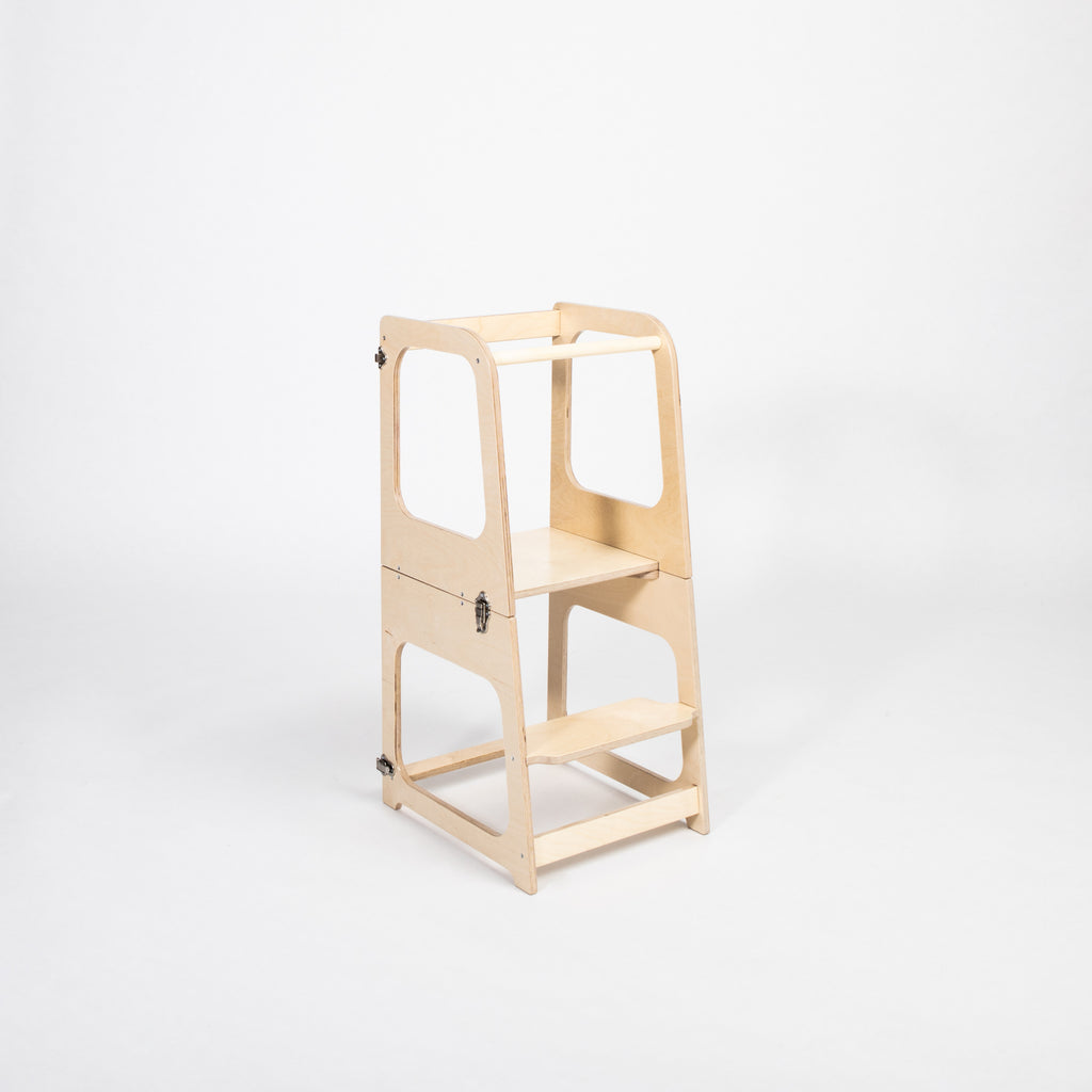 2-in-1 Convertible Kitchen Tower - Versatile & Child-Safe by Montessori House Bed at www.brixbailey.com