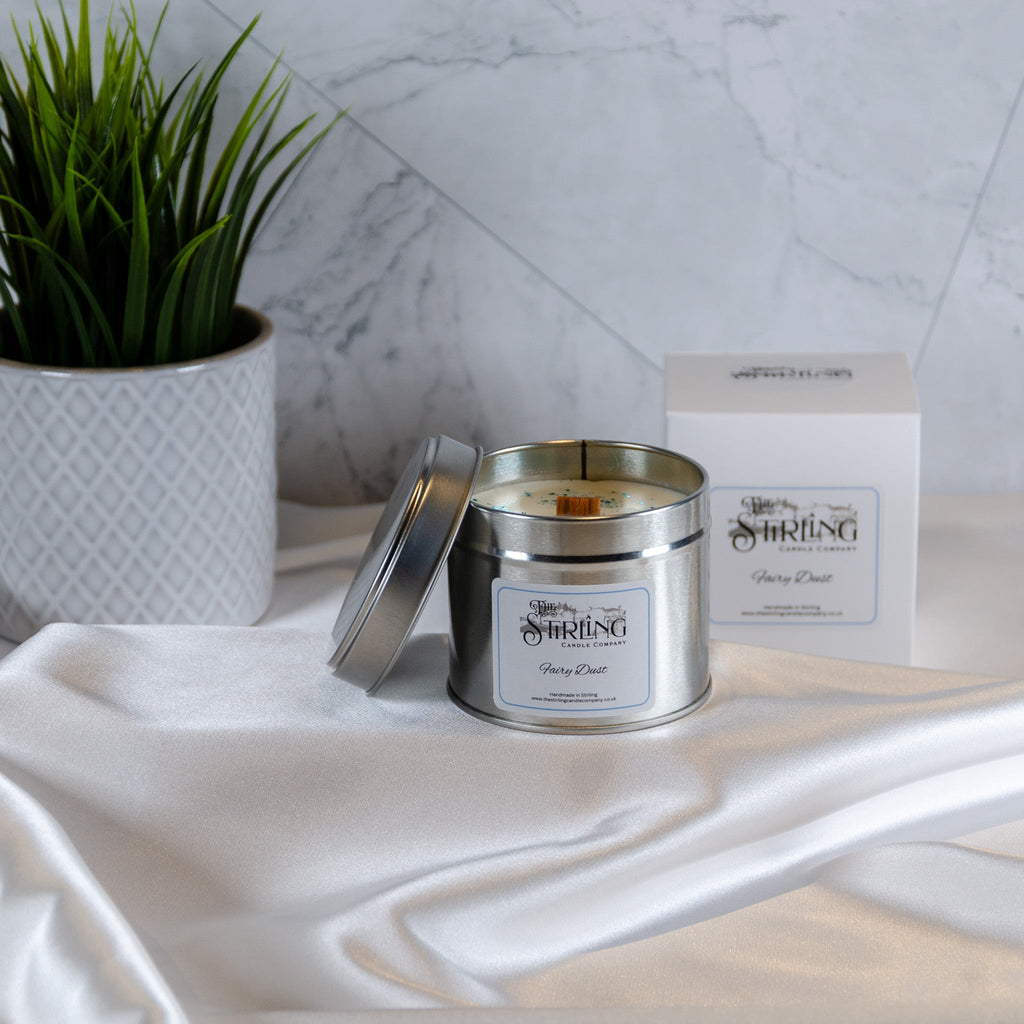 Fairy Dust Travel Tin Candle with Wooden Wick