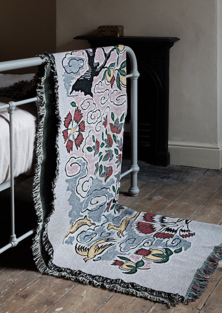 Tree of Life Woven Blanket