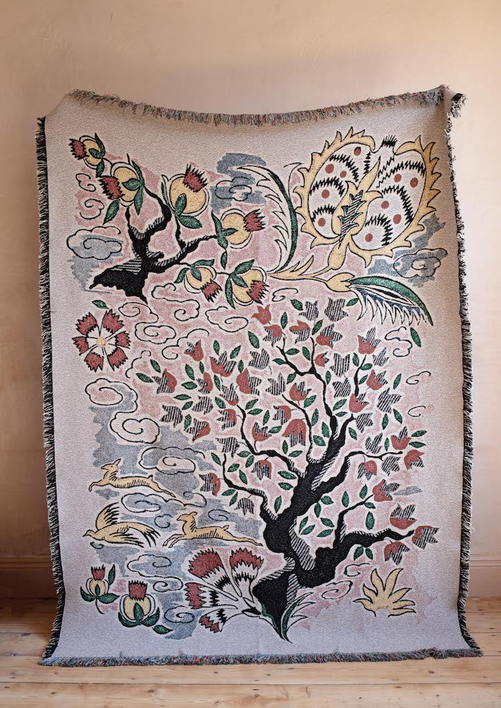 Tree of Life Woven Blanket