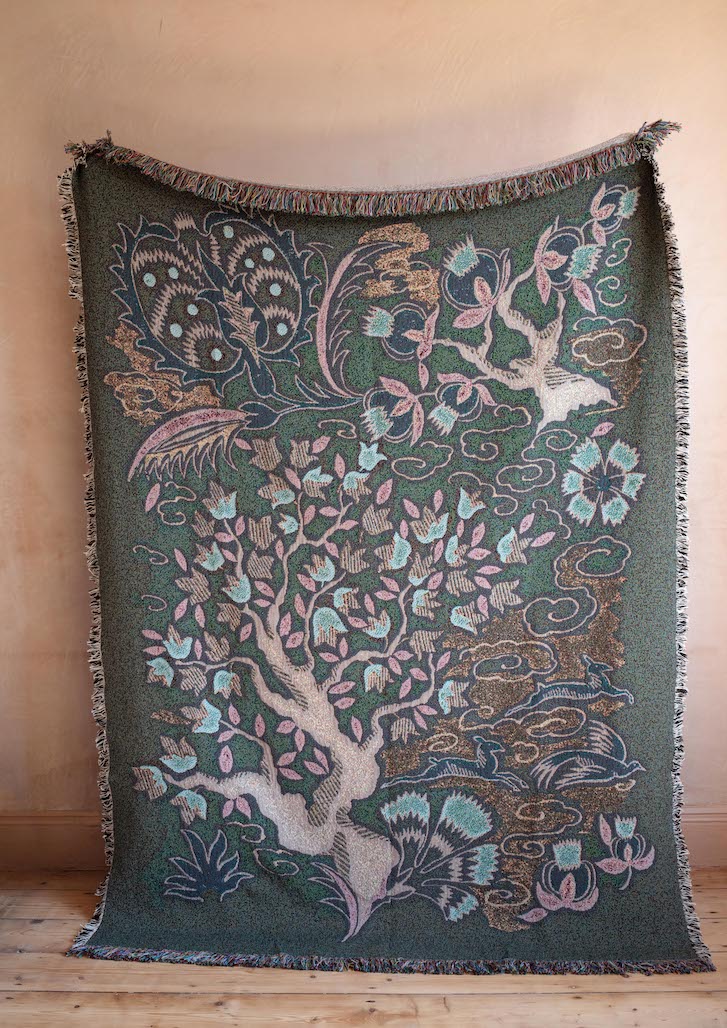 Tree of Life Woven Blanket