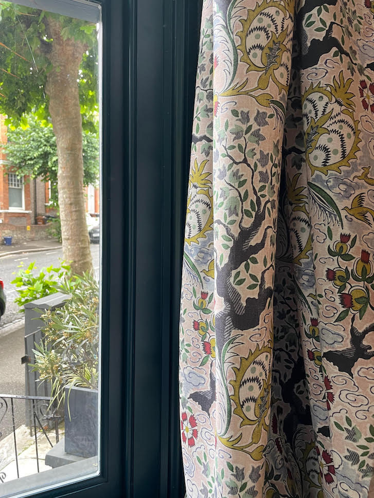 Tree of Life Eden Fabric in Oatmeal Linen