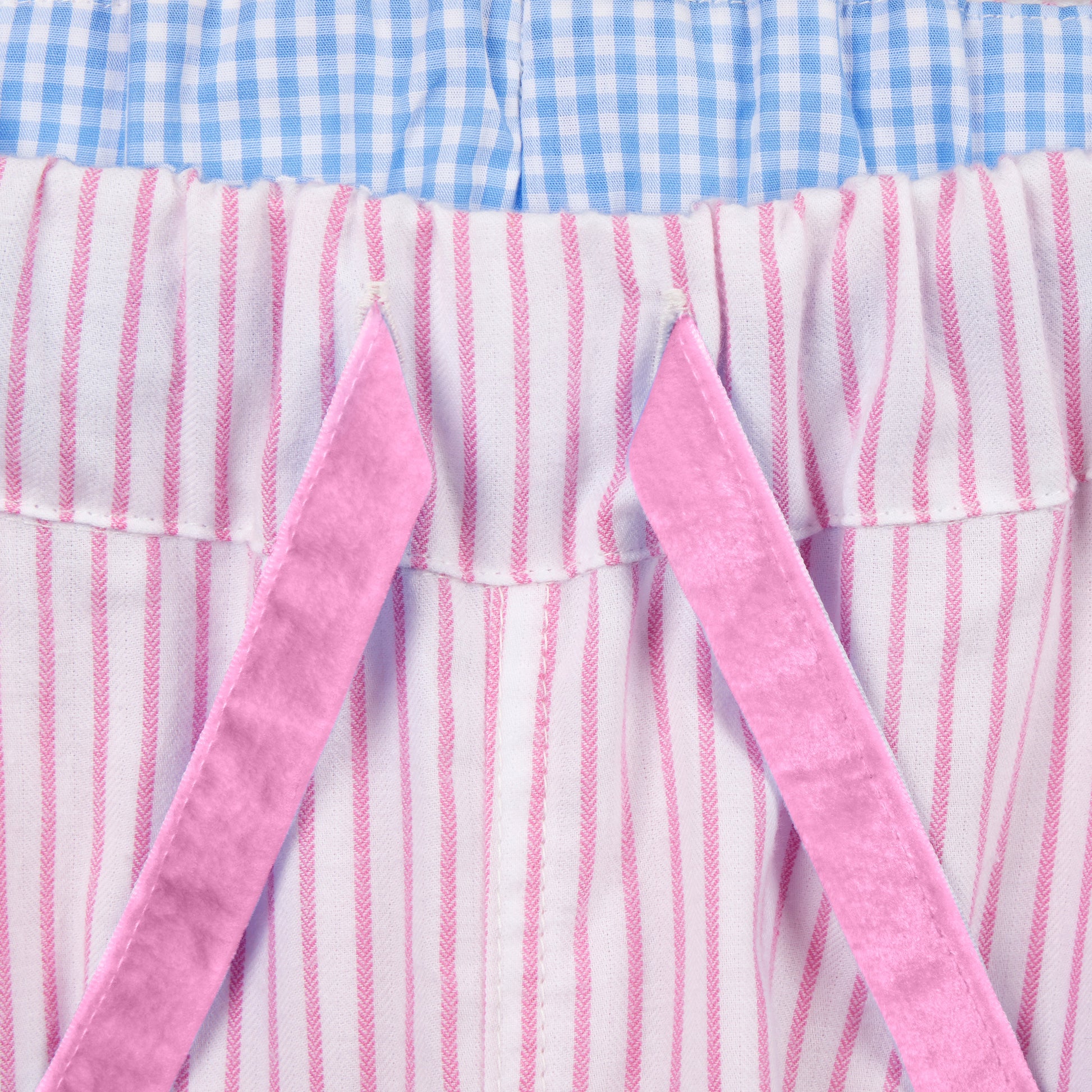 Women Saola Organic Cotton Loungers Pink Stripe