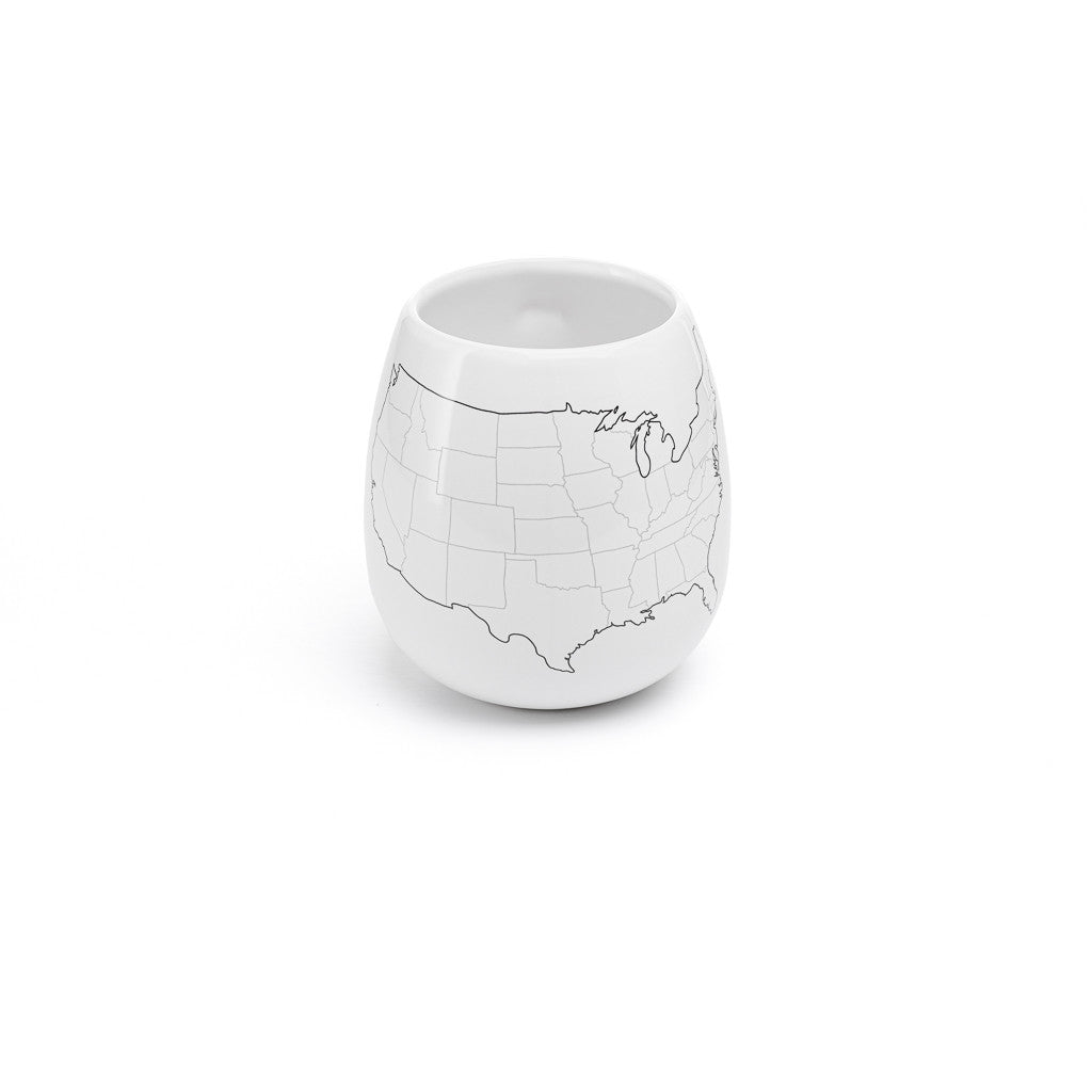 USA Map Colour In Travel Mug