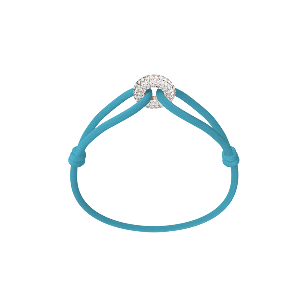 Rose Soho Pave Cord Bracelet