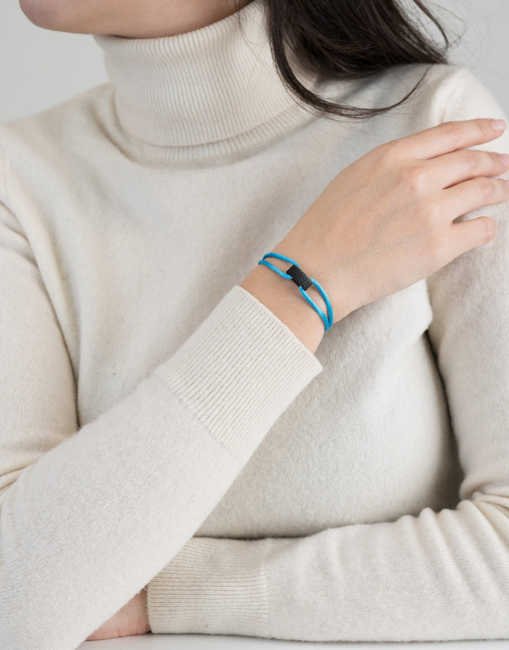 Carbon Regent Cord Bracelet