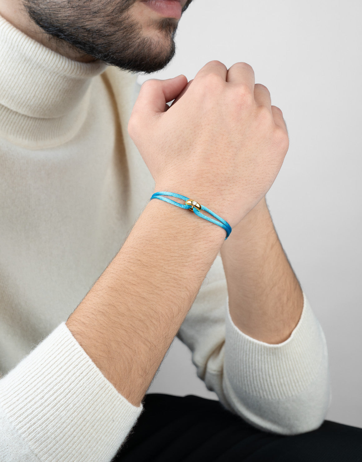 Golden Diamond Cord Bracelet