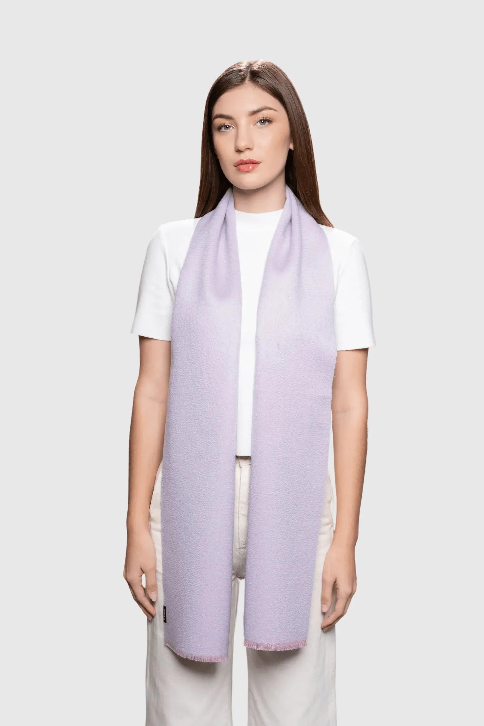 Two Tone Baby Alpaca Scarf