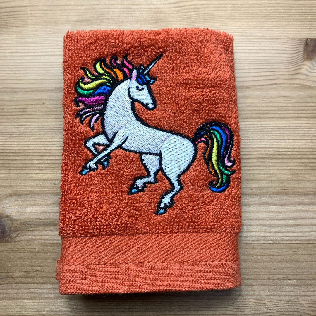 Unicorn Face Cloth in 10 Colours