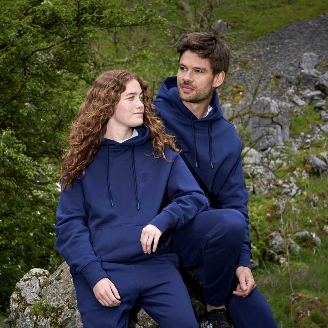 Unisex Brass Monkey Navy Hoodie