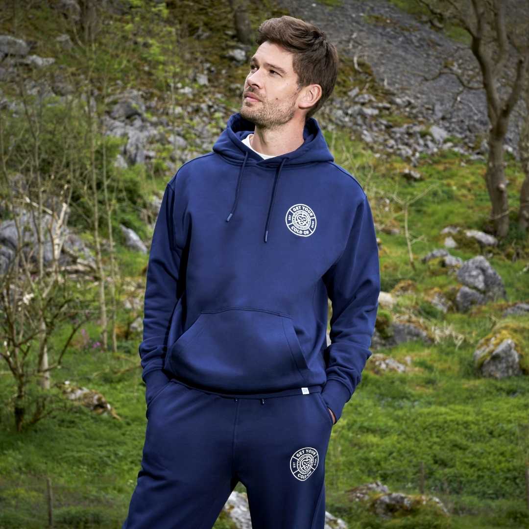 Unisex Get Your Cold On Navy Hoodie