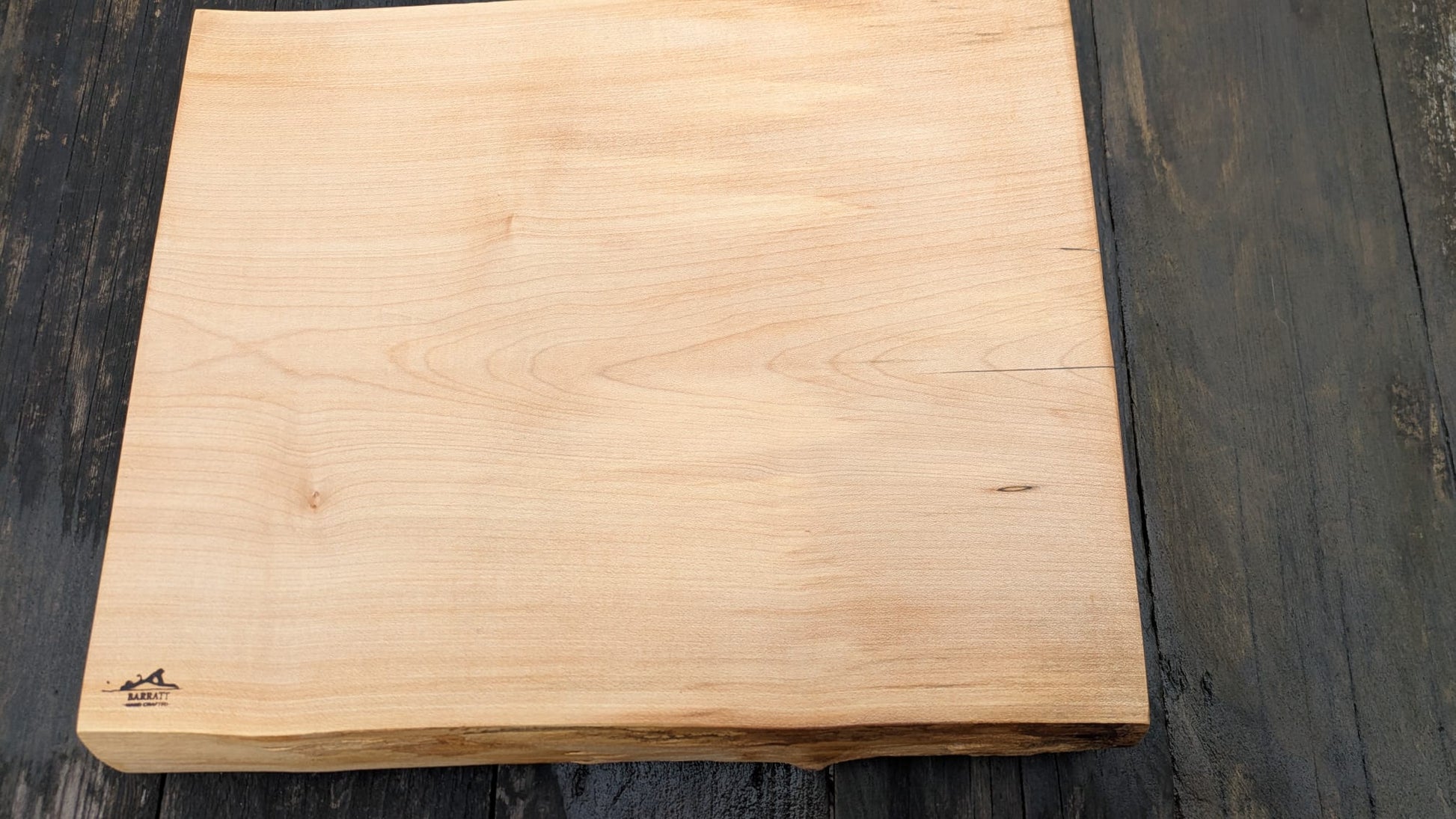 Sycamore and Blue Chopping Board