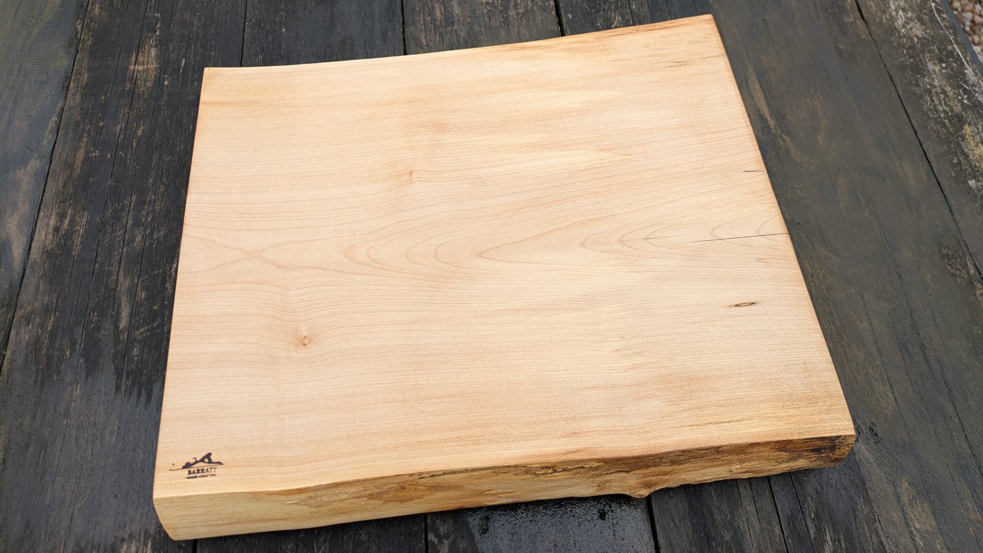Sycamore and Blue Chopping Board