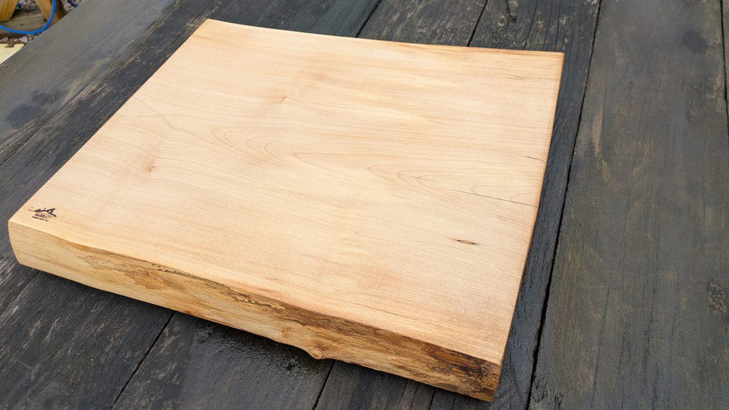 Sycamore and Blue Chopping Board