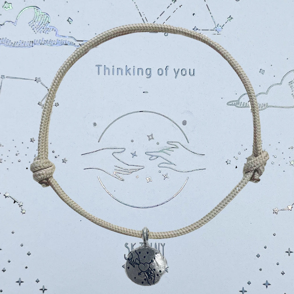 Thinking of You Silver Rope Bracelet
