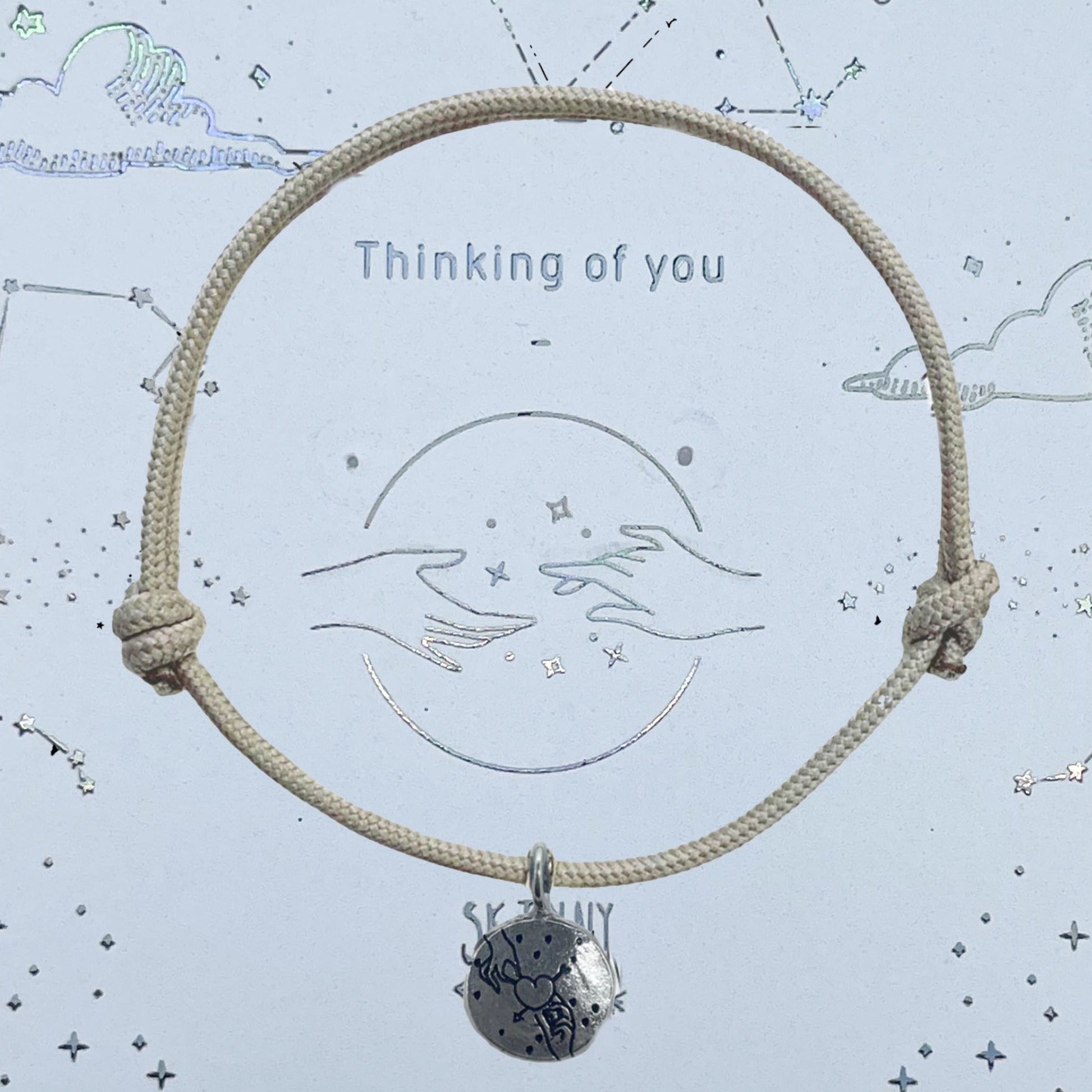 Thinking of You Silver Rope Bracelet