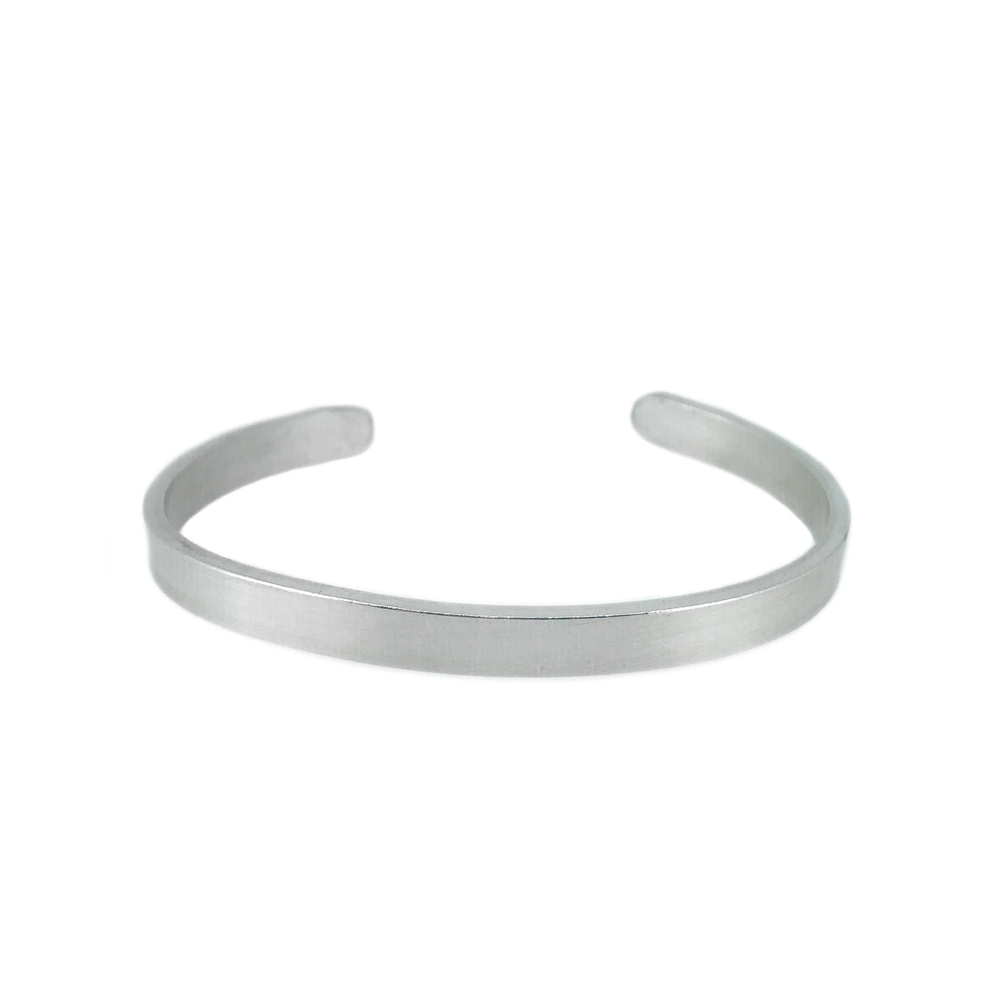 Sterling Silver Plain Cuff Bracelet