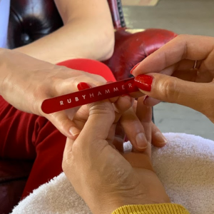 Nail Care Kit with Glass File and Cuticle Pusher