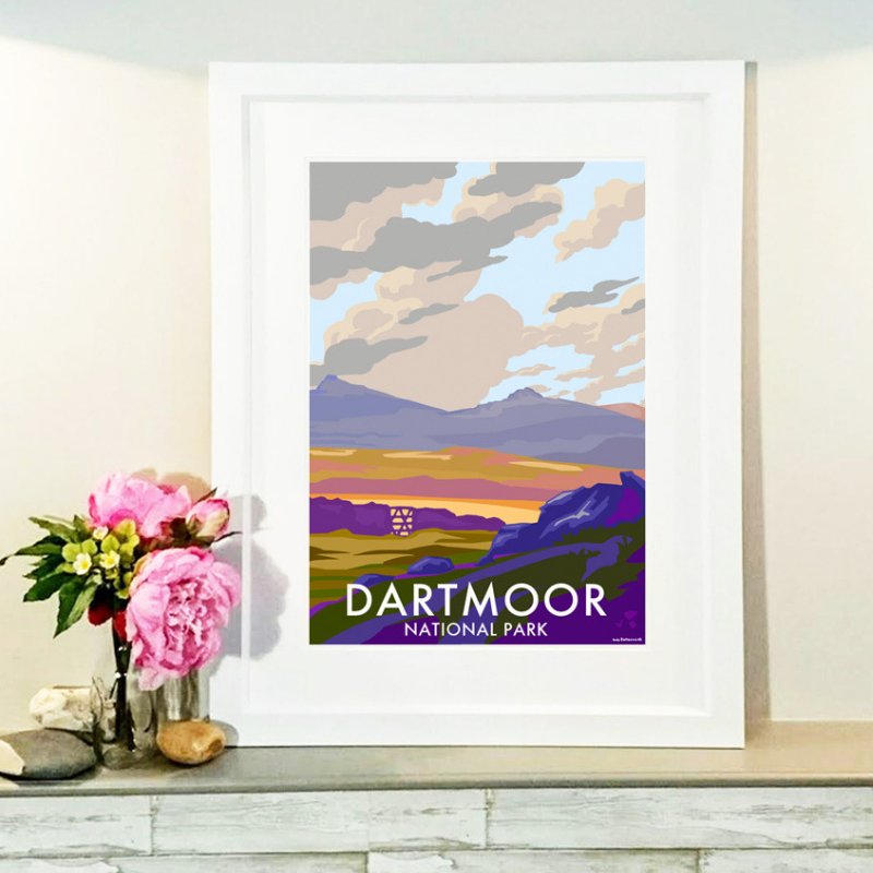 Dartmoor Travel Poster Print