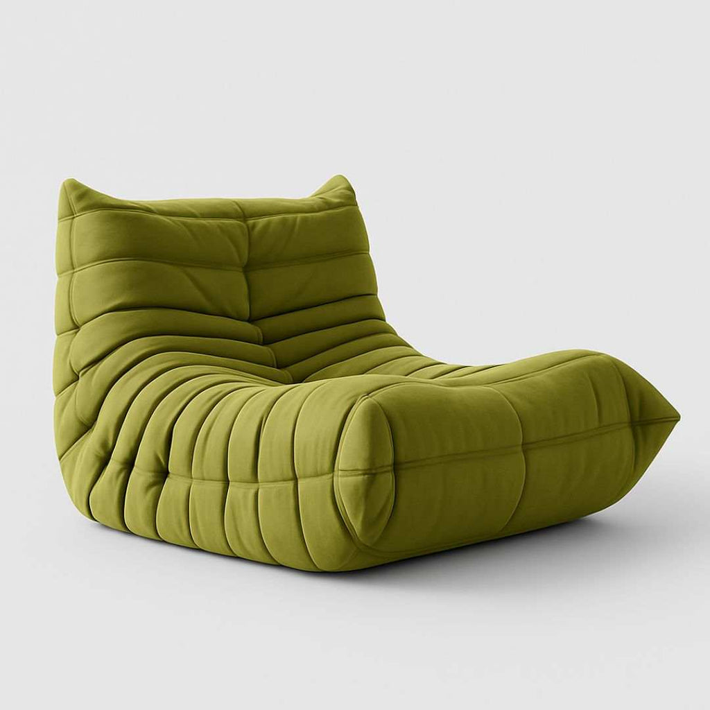 Caterpillar Lounger Chair in Premium Suede