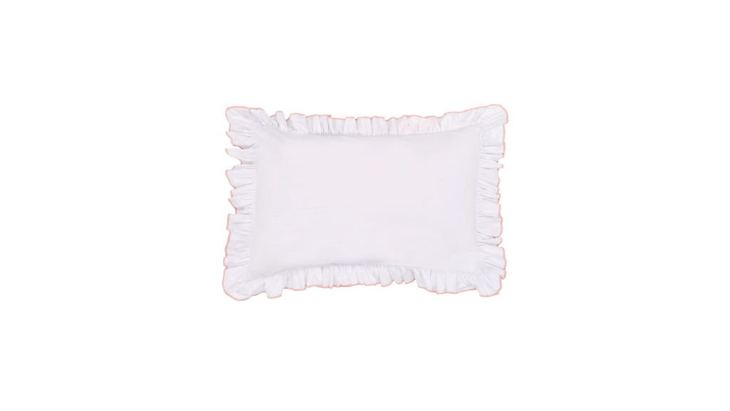 Dusty Pink Pillowcase Pair with Frill