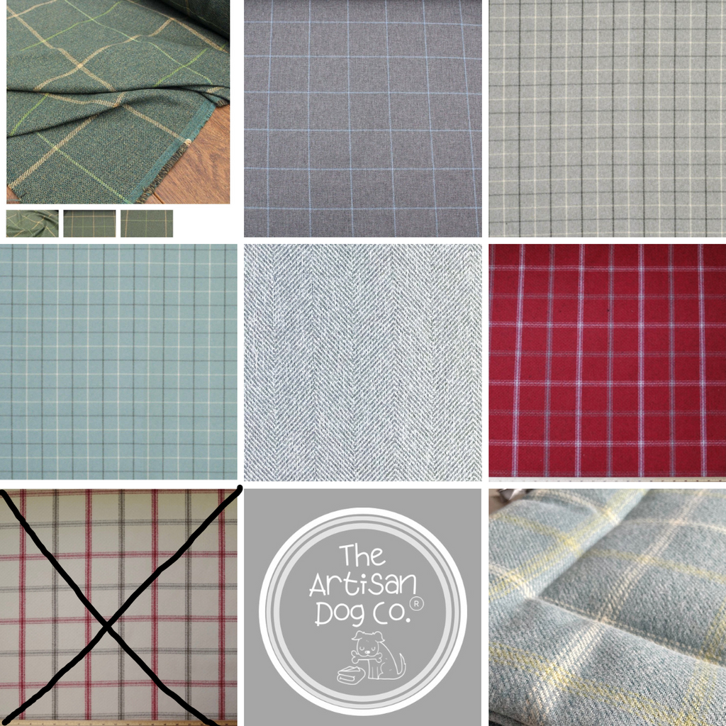 Luxury Handcrafted Red Check Dog Blanket