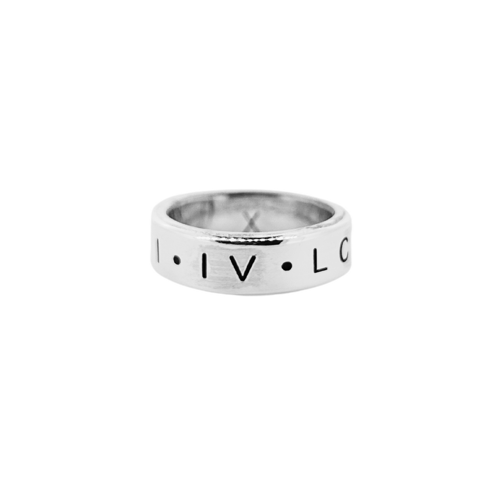 Personalised Unisex Maxi Band Ring in Sterling Silver