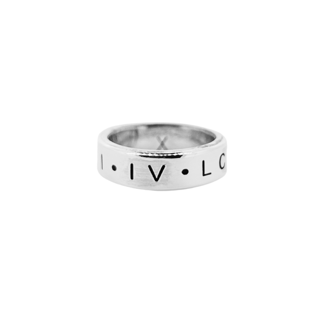 Personalised Unisex Maxi Band Ring in Sterling Silver