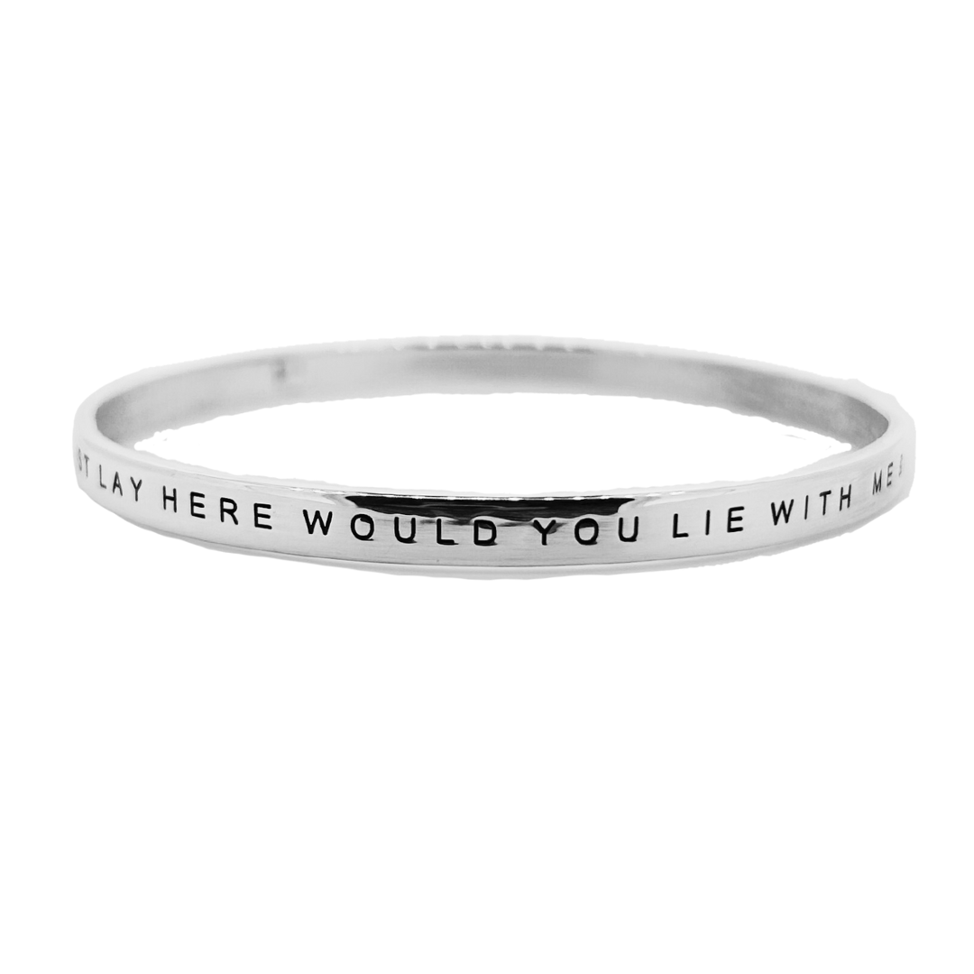 Midi Personalised Sterling Silver Bangle