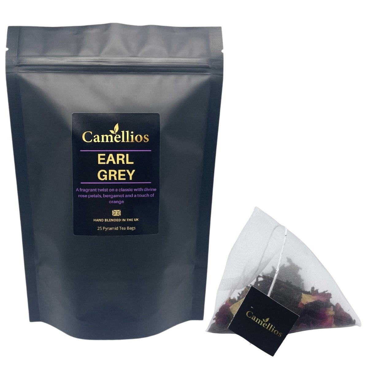 Earl Grey Tea Bags with Rose and Bergamot