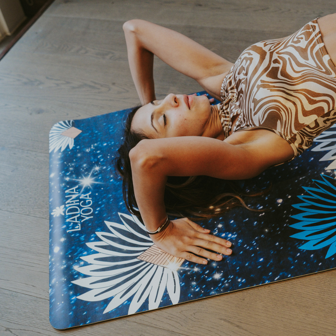 Sustainable Yoga Mat with Ravinala Tree Design