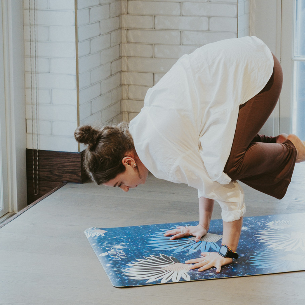 Sustainable Yoga Mat with Ravinala Tree Design