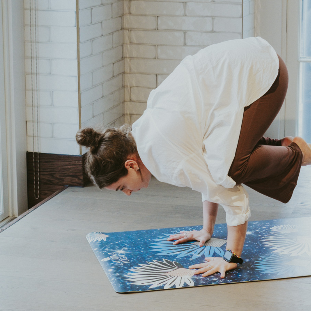 Sustainable Yoga Mat with Ravinala Tree Design