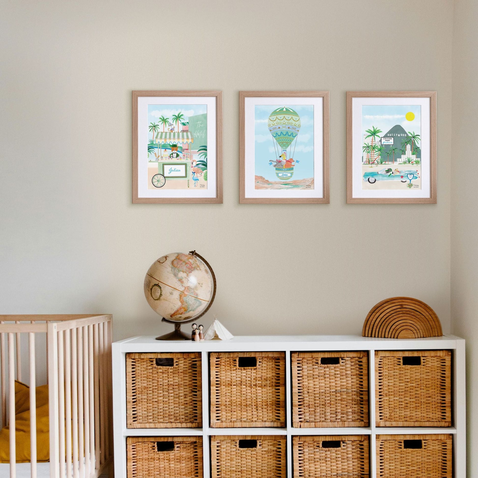 Personalised Beverly Hills Artwork for Boys