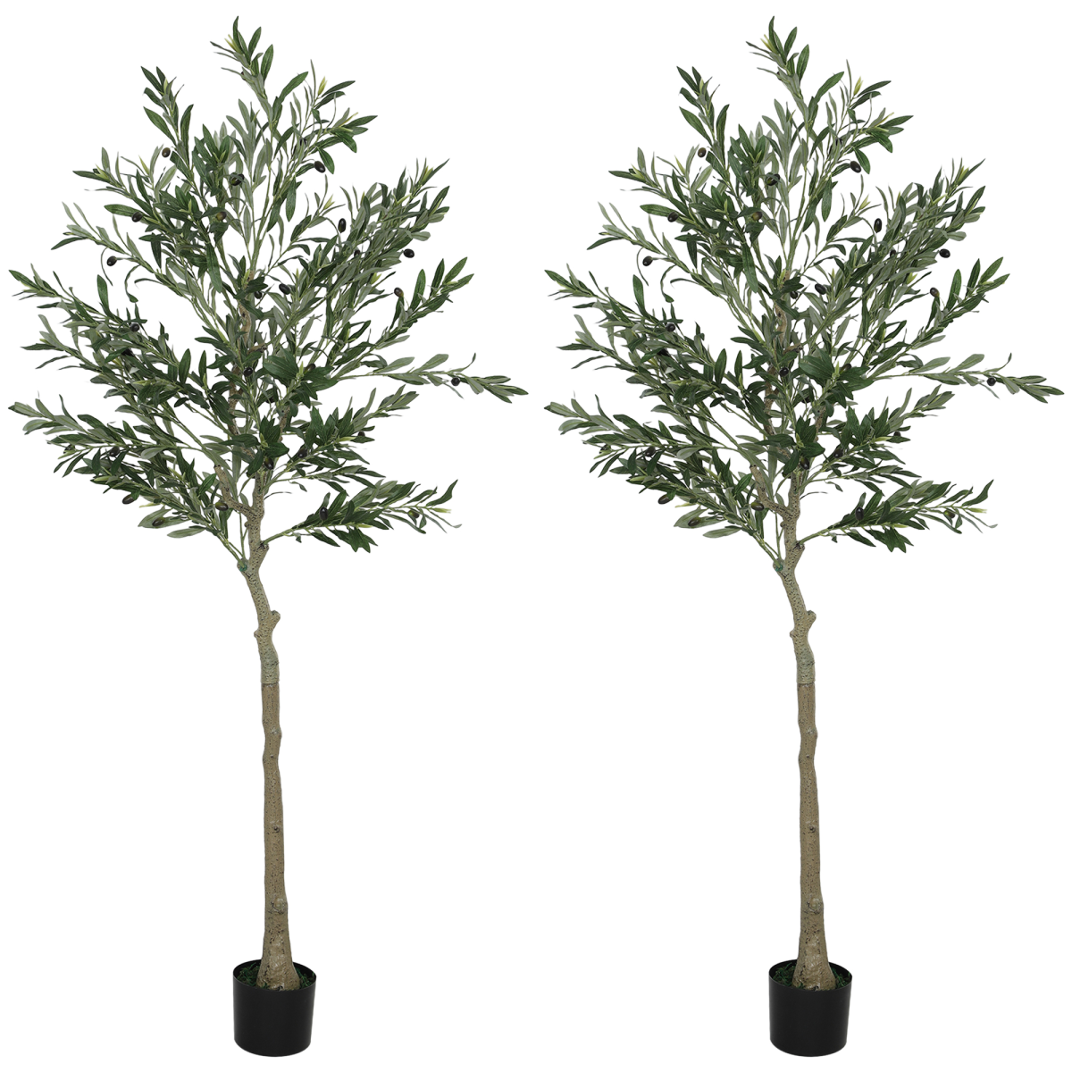 2 Pack Faux Olive Trees 120cm Indoor Artificial Plants