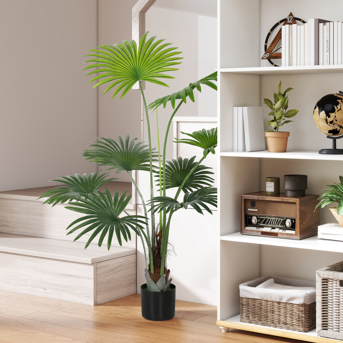 Artificial Palm Tree Plant 145cm with Realistic Leaves