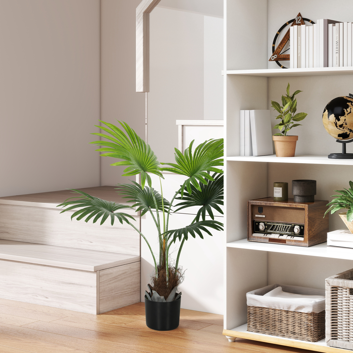 Artificial Palm Tree Plant 145cm with Realistic Leaves