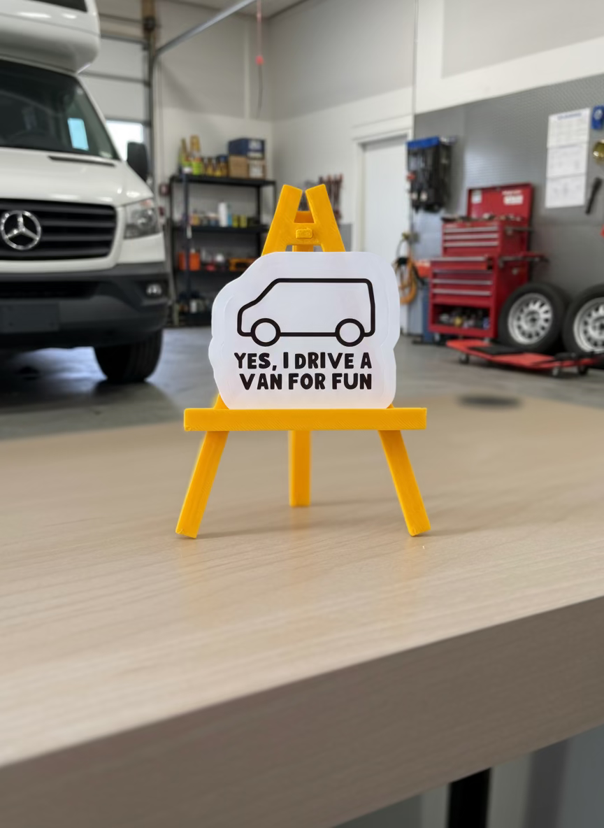 I Drive a Van for Fun Sticker