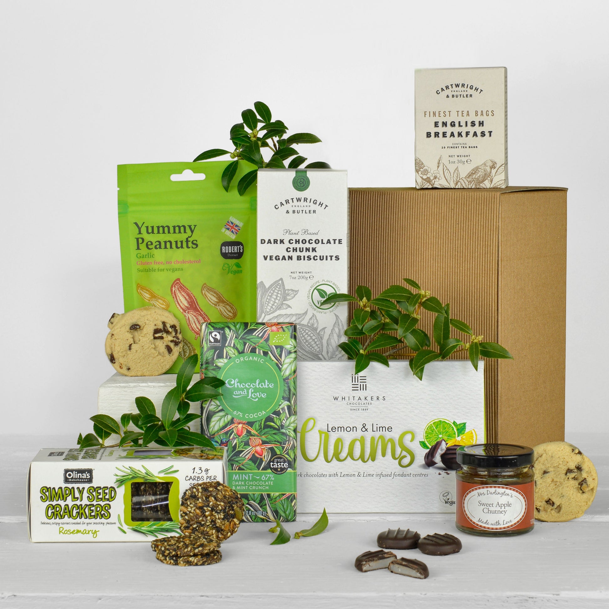Vegan Gift Box with Peanuts and Chocolates
