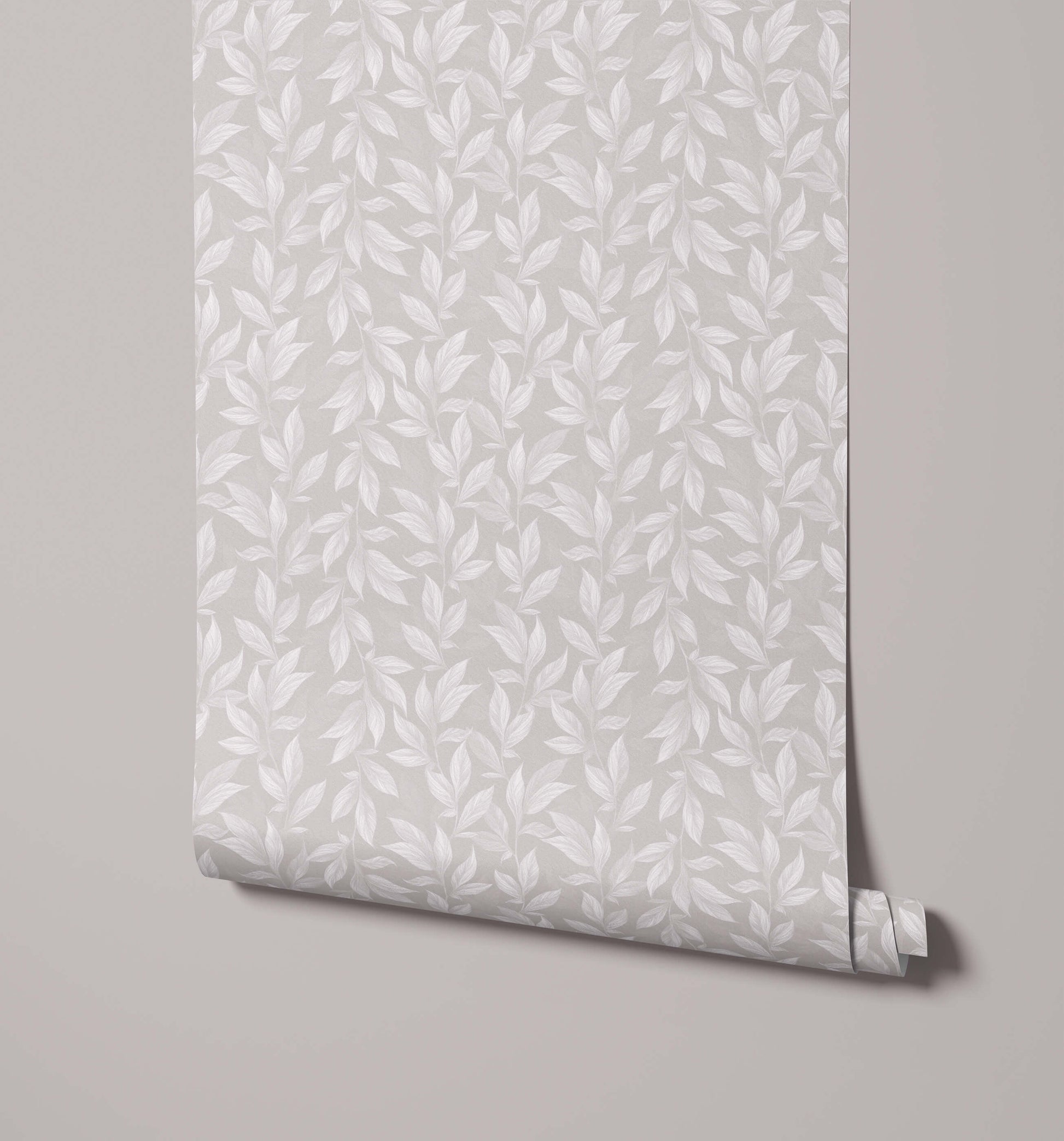 Vine Tropical Wallpaper in Soft Pastel