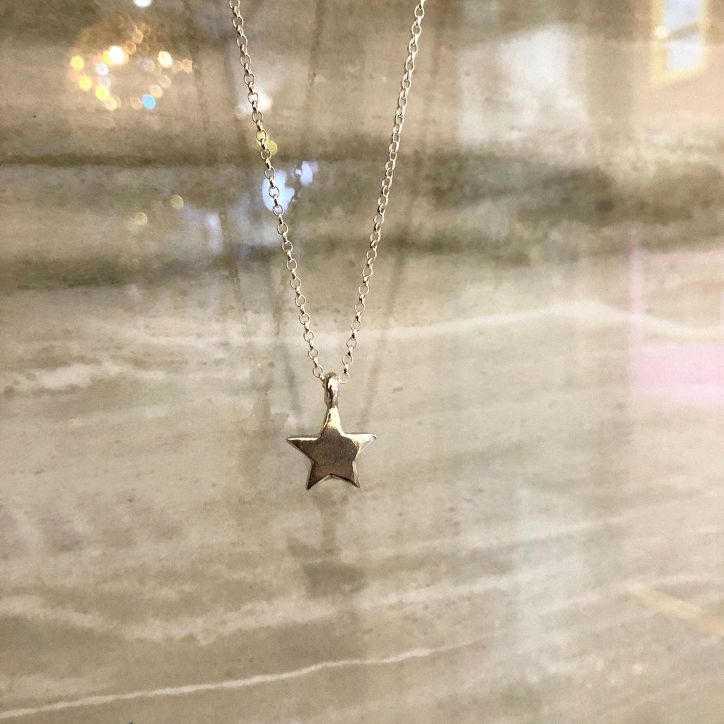 Star Necklace and Earrings Set in Recycled Sterling Silver