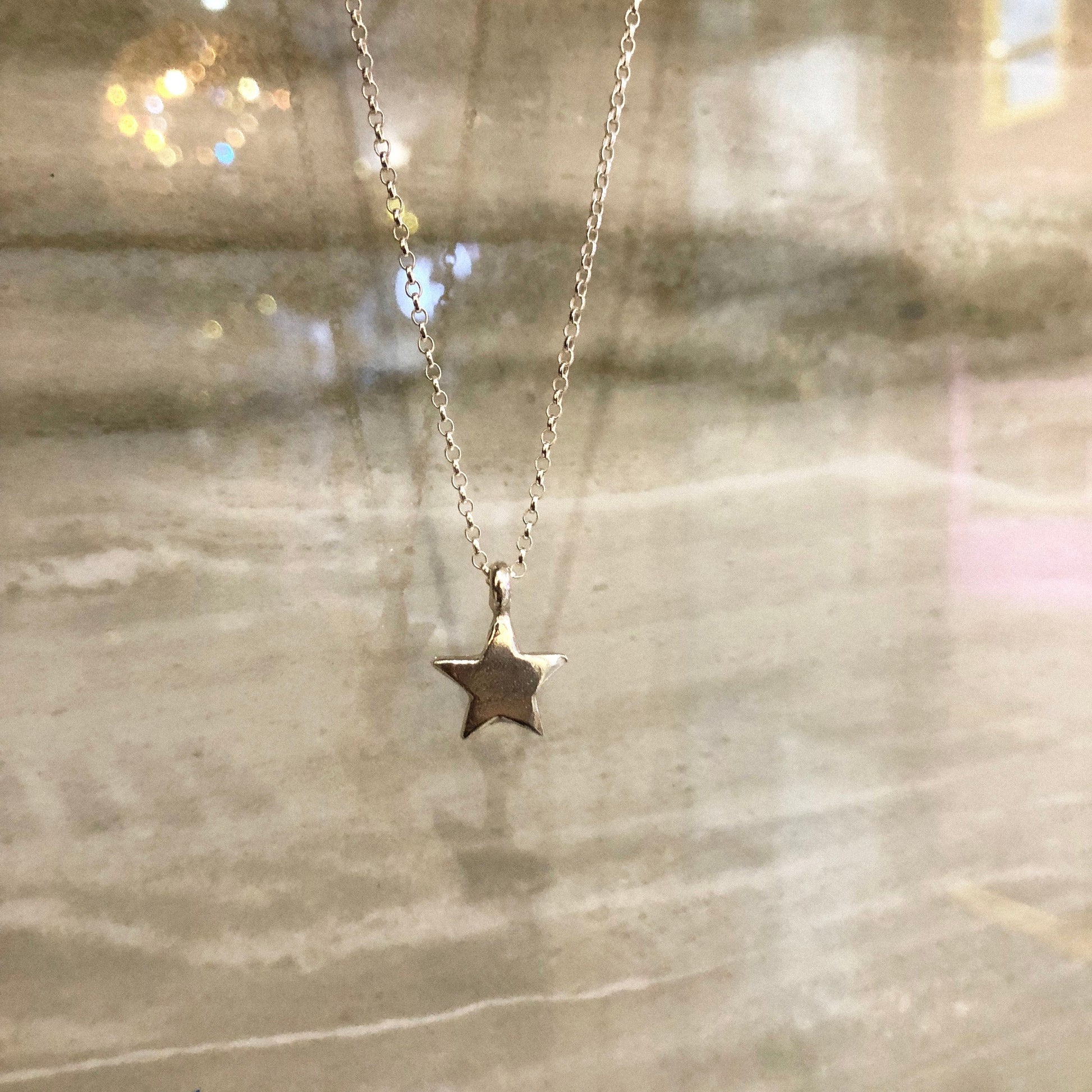 Star Necklace and Earrings Set in Recycled Sterling Silver