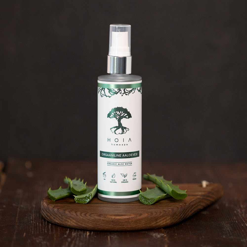 Revitalize Your Skin and Hair with Pure Aloe Water by HOIA at www.brixbailey.com