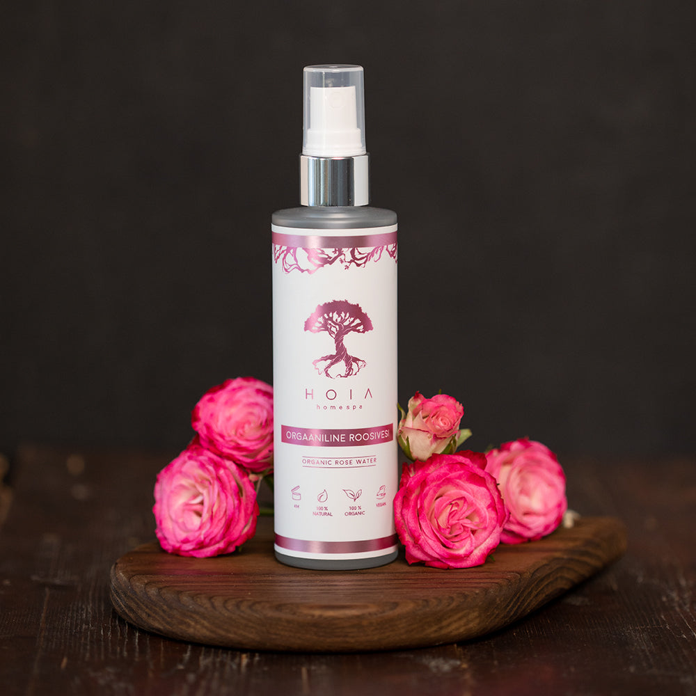 Revitalize with Organic Rose Water by HOIA at www.brixbailey.com