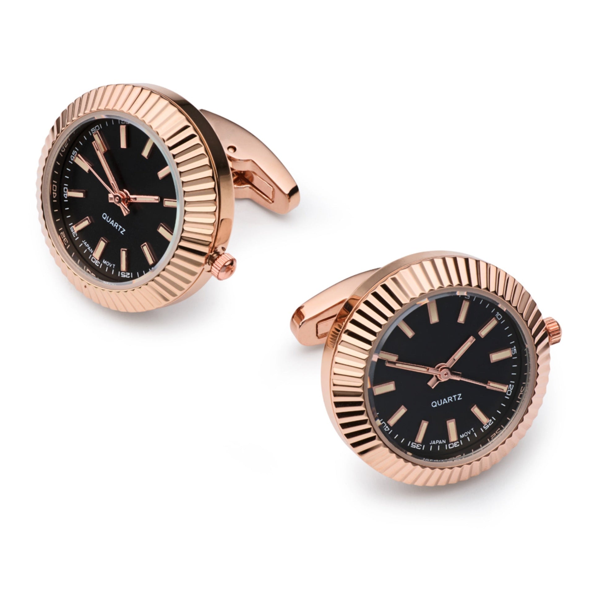 Working Rose Gold Watch Cufflinks