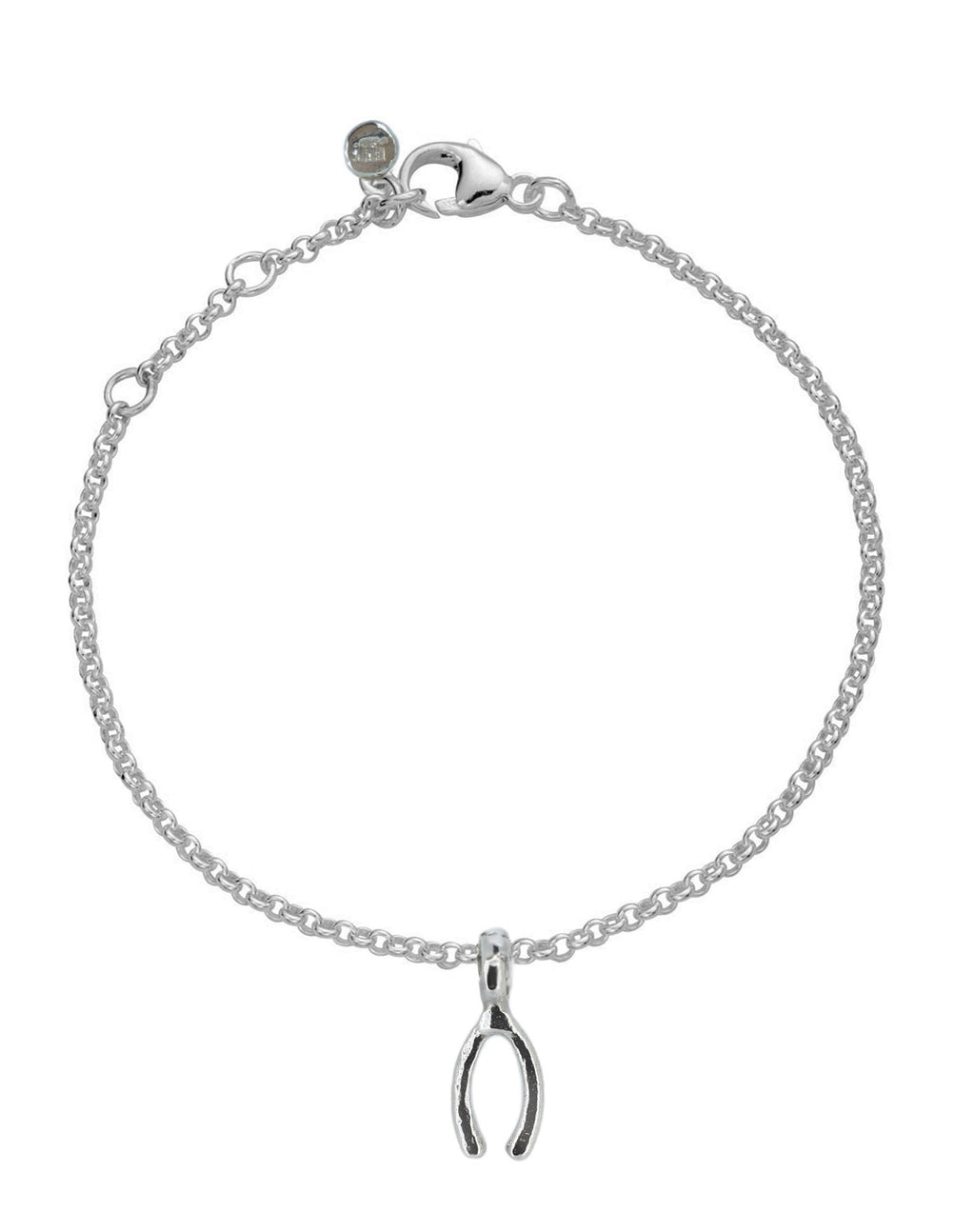 Wishbone Chain Bracelet in Sterling Silver