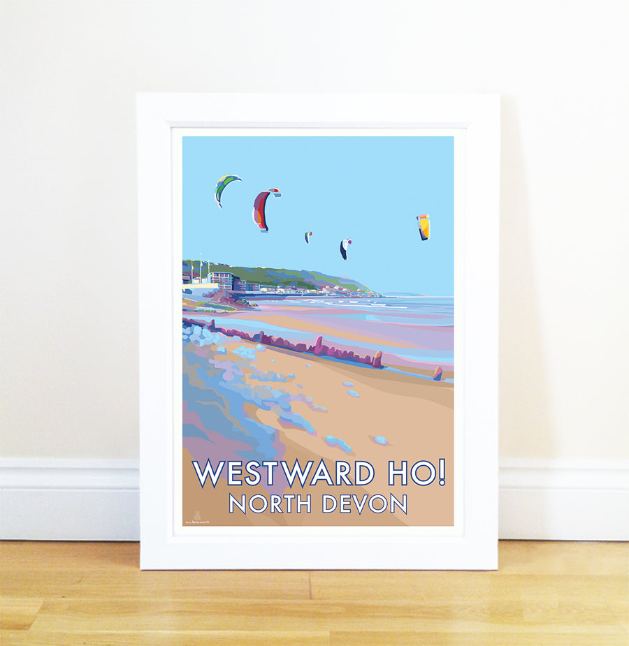 Westward Ho Vintage Seaside Poster