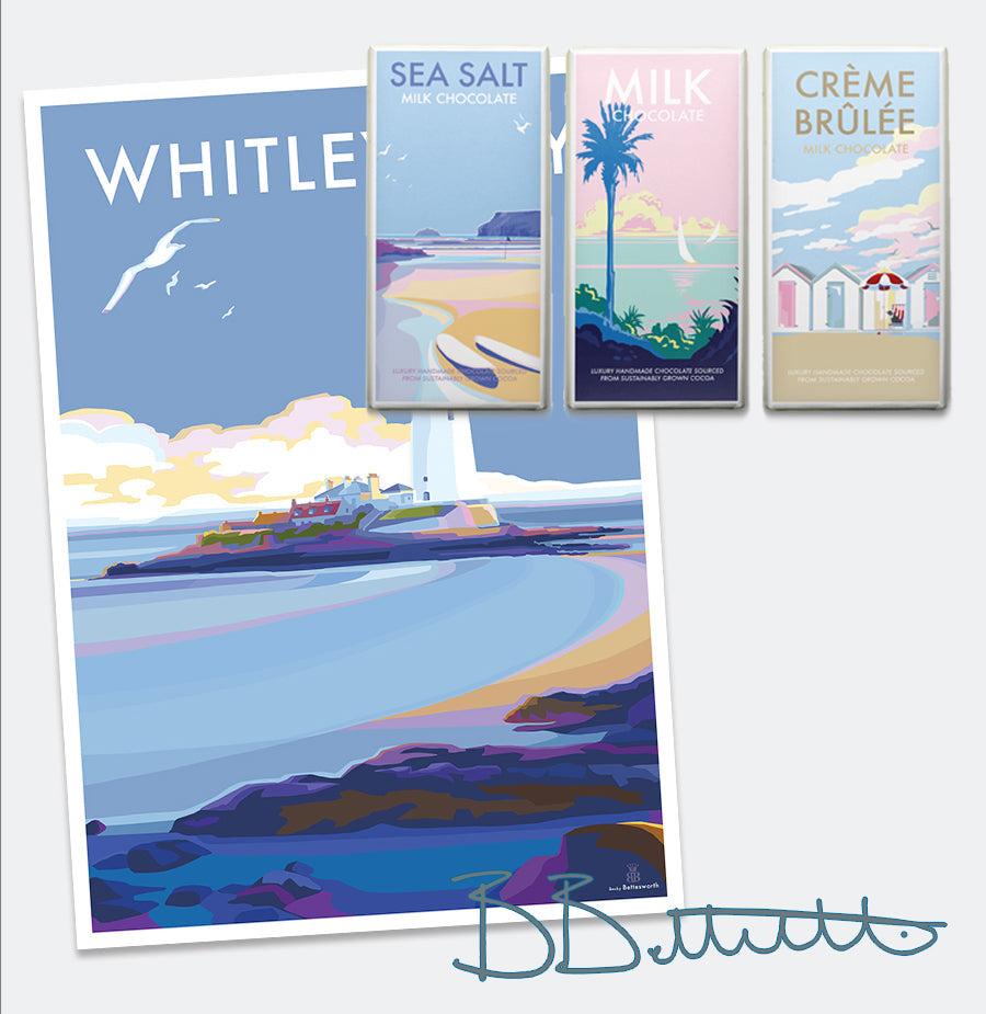 Whitley Bay Seaside Poster